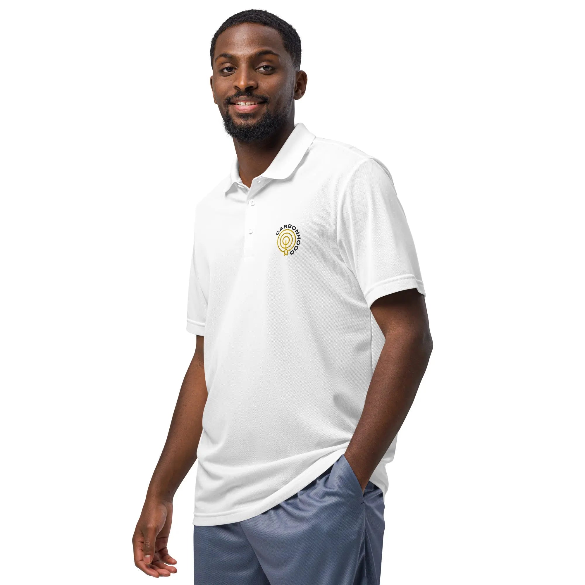 Adidas sport polo | Carbon Hood GeorgeKenny Design