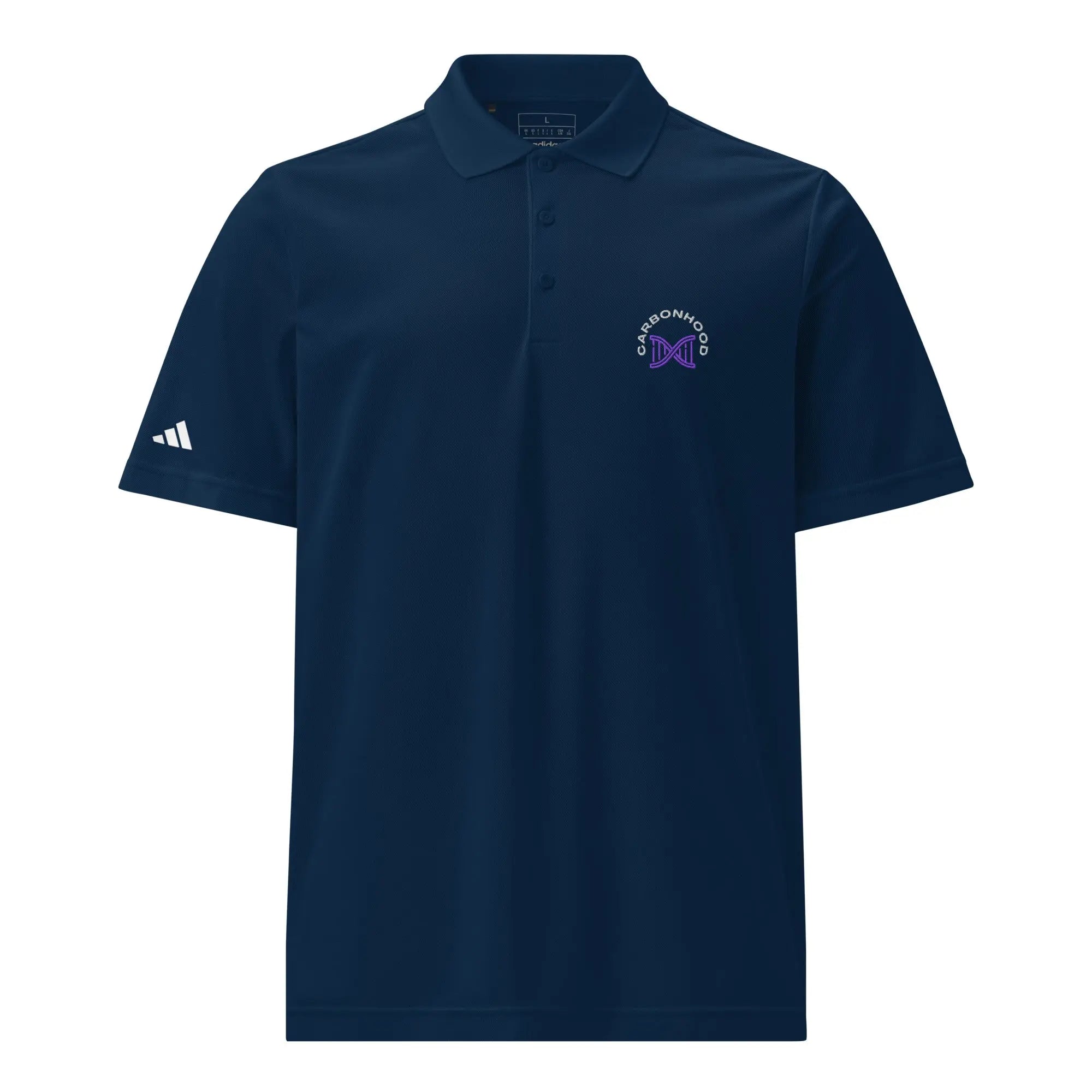 Adidas sport polo | Carbon Hood GeorgeKenny Design