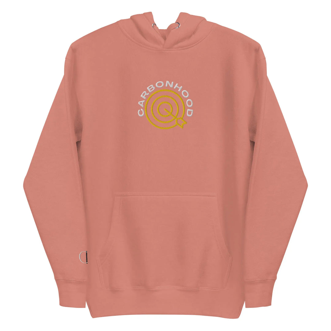 Carbon Hood Bulls Eye | Embroidered Hoodie GeorgeKenny Design