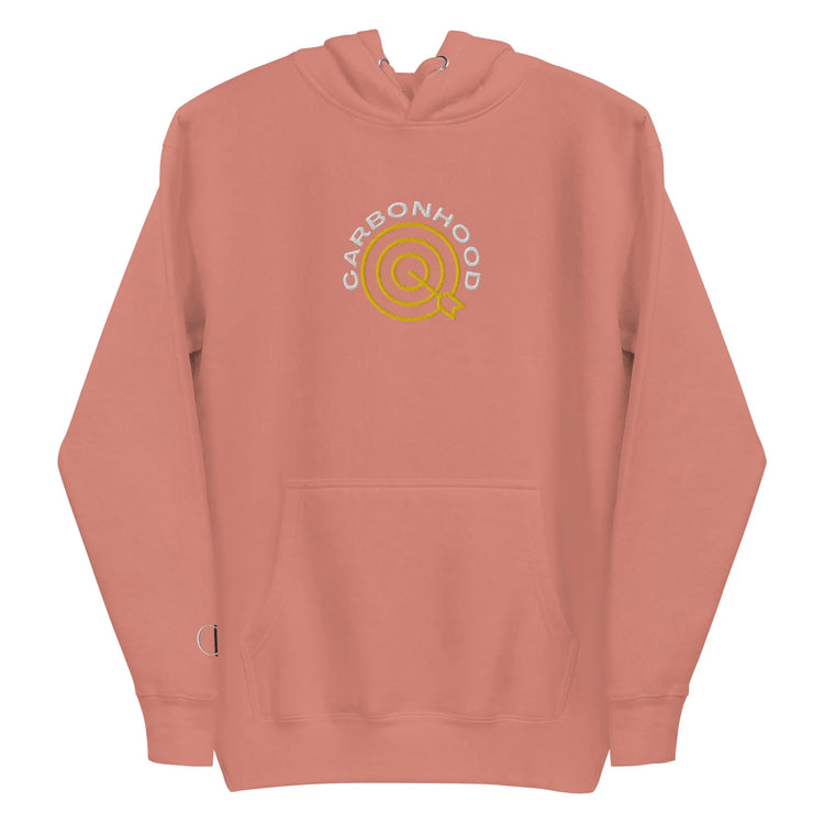 Carbon Hood Bulls Eye | Embroidered Hoodie GeorgeKenny Design