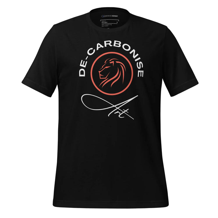 De-Carbonise Lion  | Soft ring-spun cotton T-shirt GeorgeKenny Design