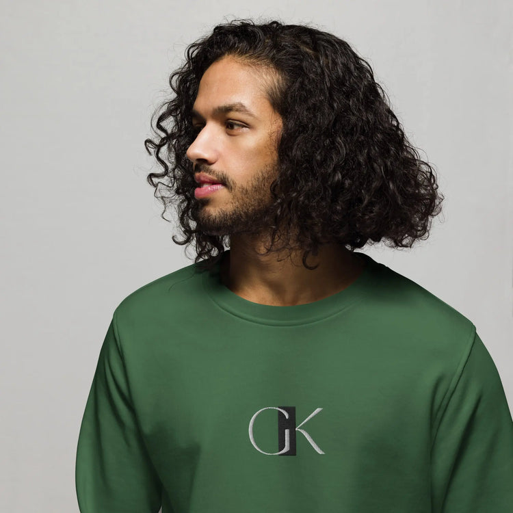 Eco Hero Organic Sweatshirt | GK Embroidery GeorgeKenny Design