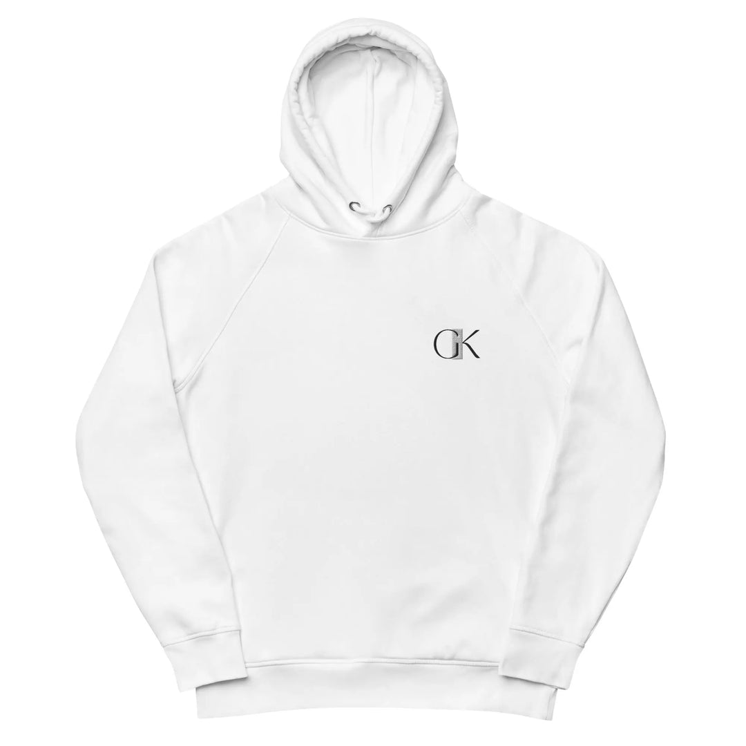 Eco Hero Pullover Hoodie | GK Embroidery | White GeorgeKenny Design