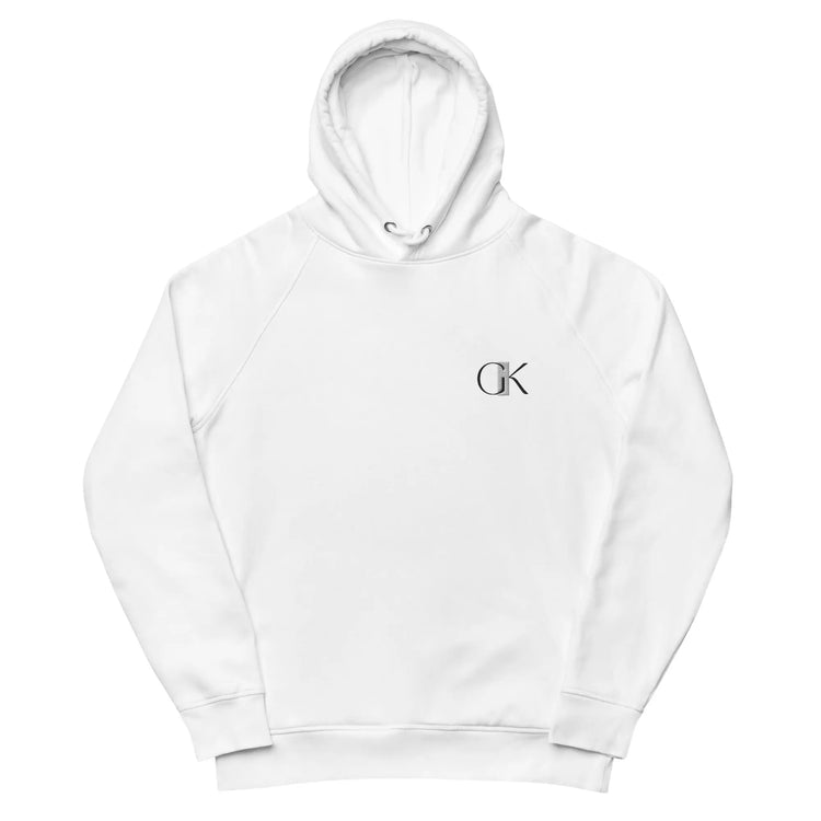 Eco Hero Pullover Hoodie | GK Embroidery | White GeorgeKenny Design