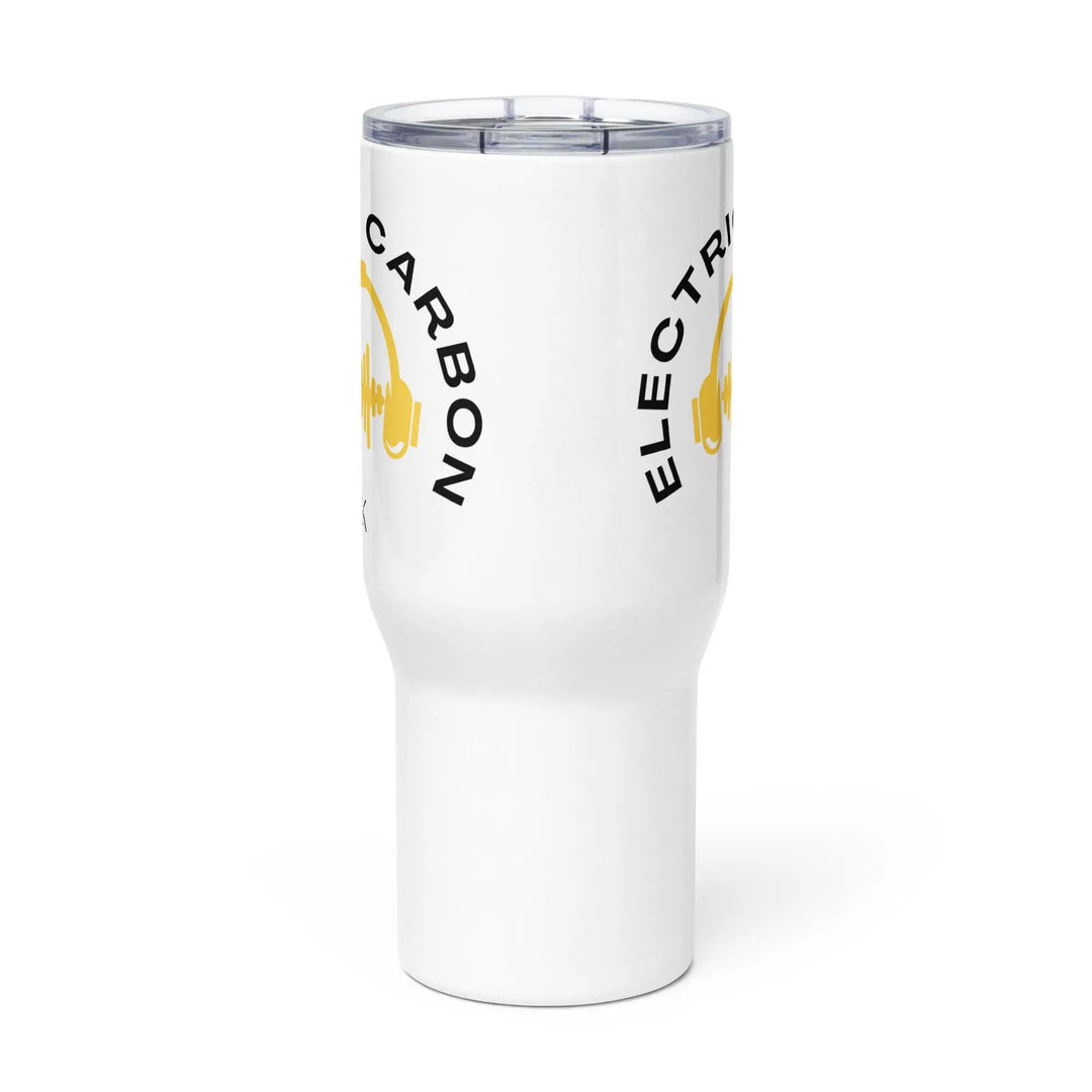 Electric Carbon | Travel mug with a handle GeorgeKenny Design