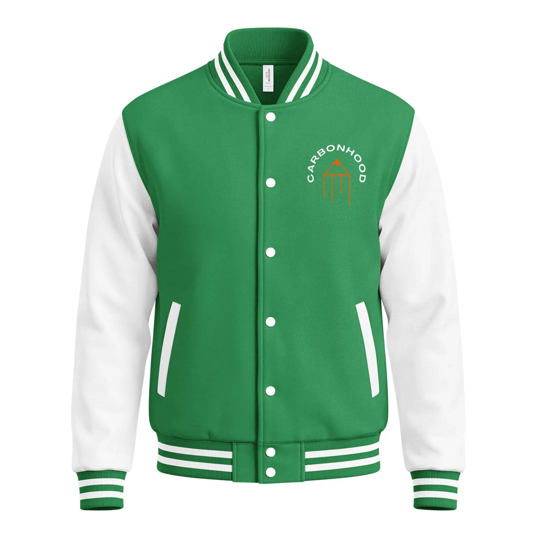 Heavyweight letterman jacket | Carbon Hood GeorgeKenny Design