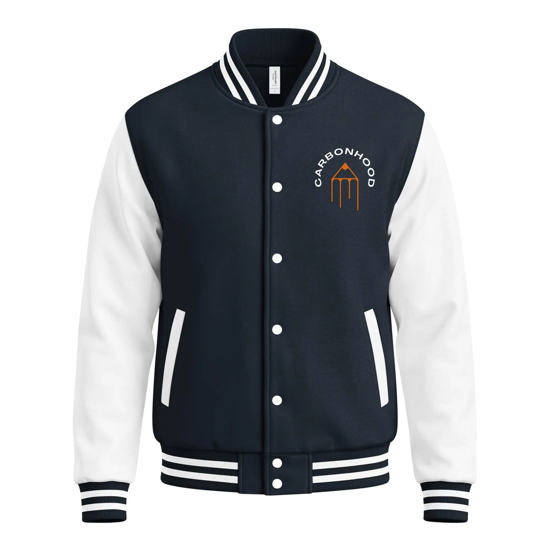 Heavyweight letterman jacket | Carbon Hood GeorgeKenny Design