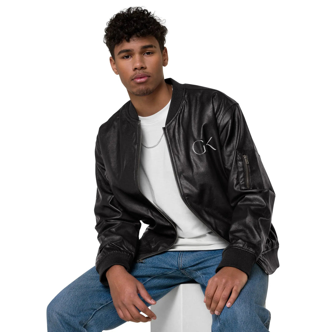 Leather Bomber Jacket GeorgeKenny Design