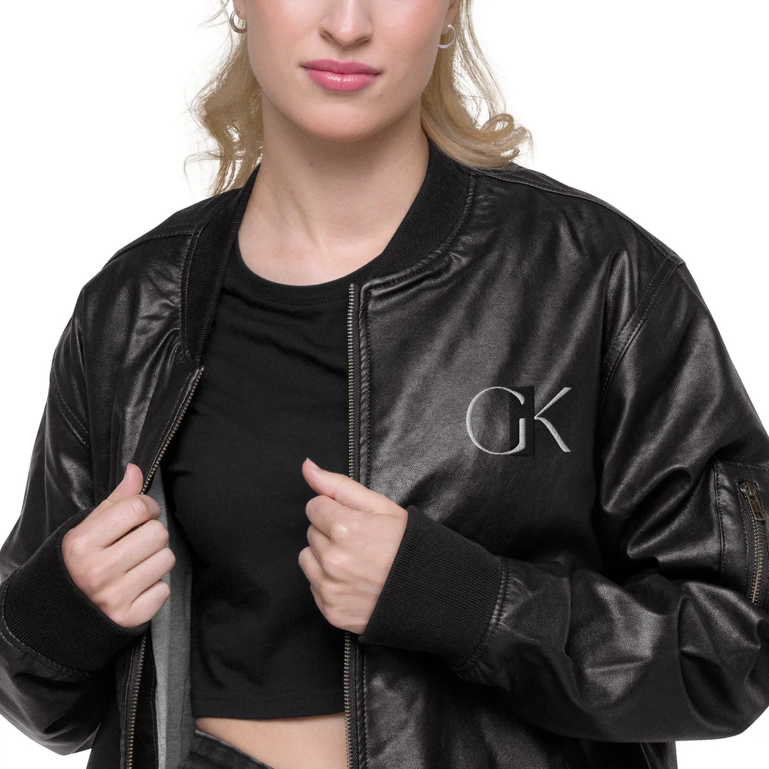 Leather Bomber Jacket GeorgeKenny Design