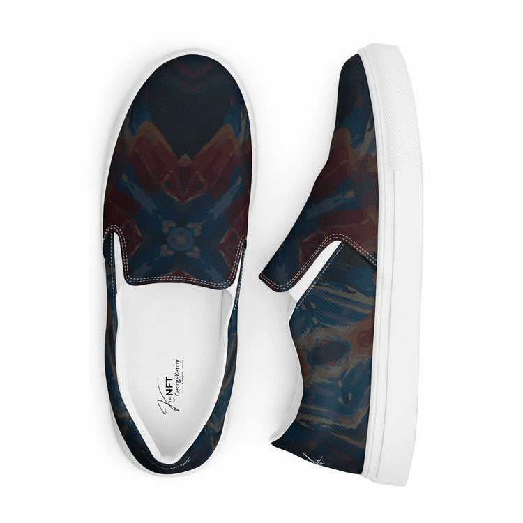 Mens slip-on canvas shoes GeorgeKenny Design