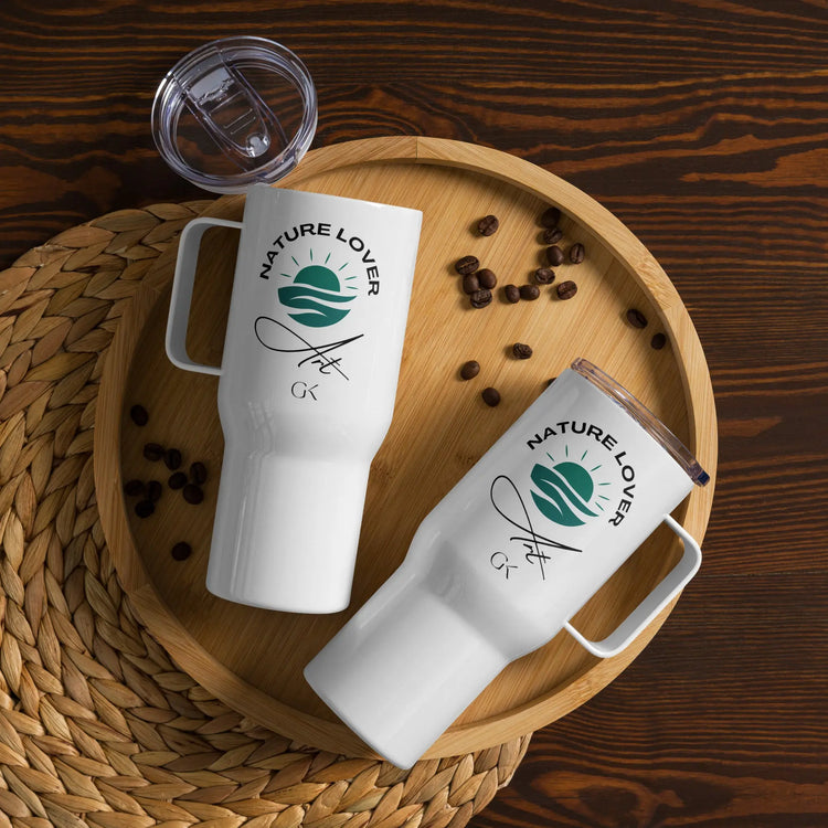 Nature Lover | Travel mug with a handle GeorgeKenny Design