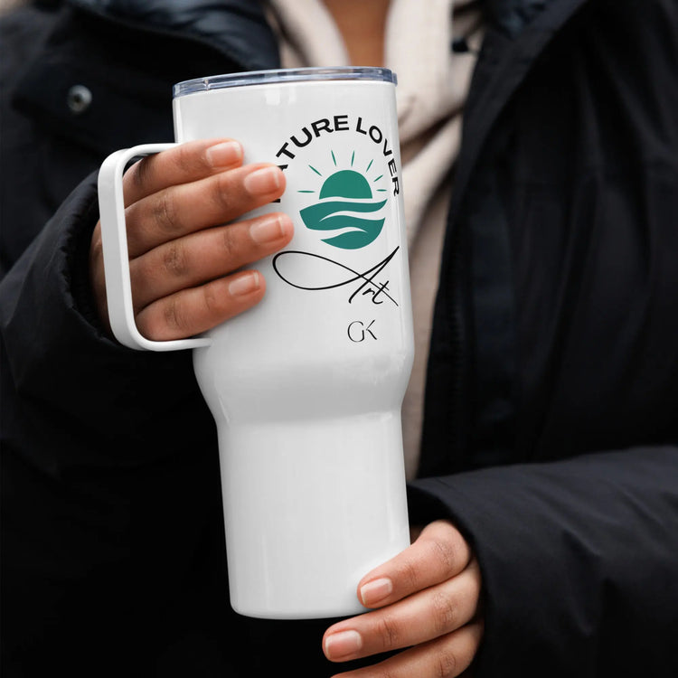 Nature Lover | Travel mug with a handle GeorgeKenny Design