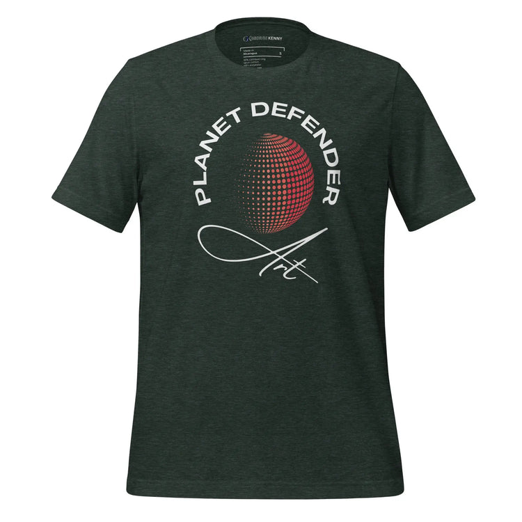 Planet Defender | Soft ring-spun cotton T-shirt GeorgeKenny Design