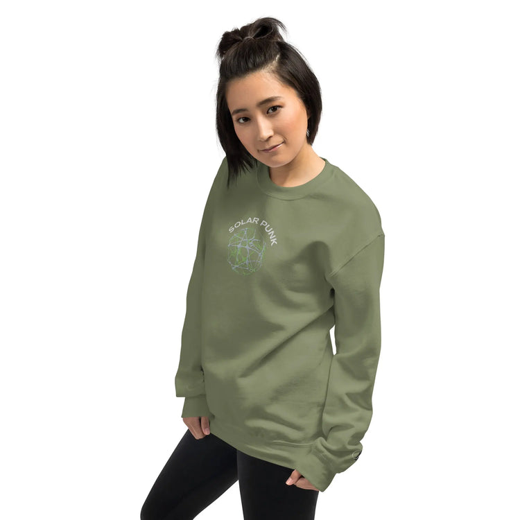 Solar Punk Movement | Embroidered Sweatshirt GeorgeKenny Design