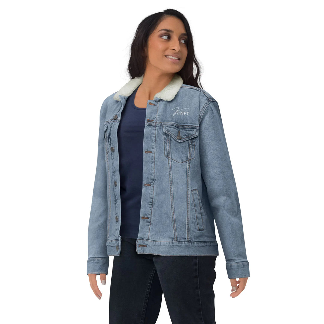 Unisex denim sherpa jacket GeorgeKenny Design