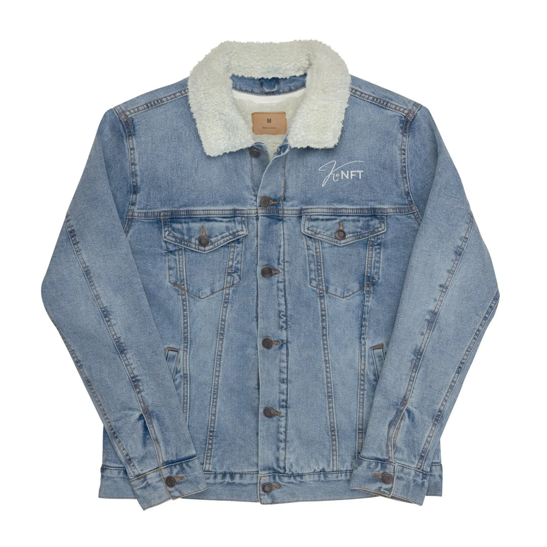 Unisex denim sherpa jacket GeorgeKenny Design