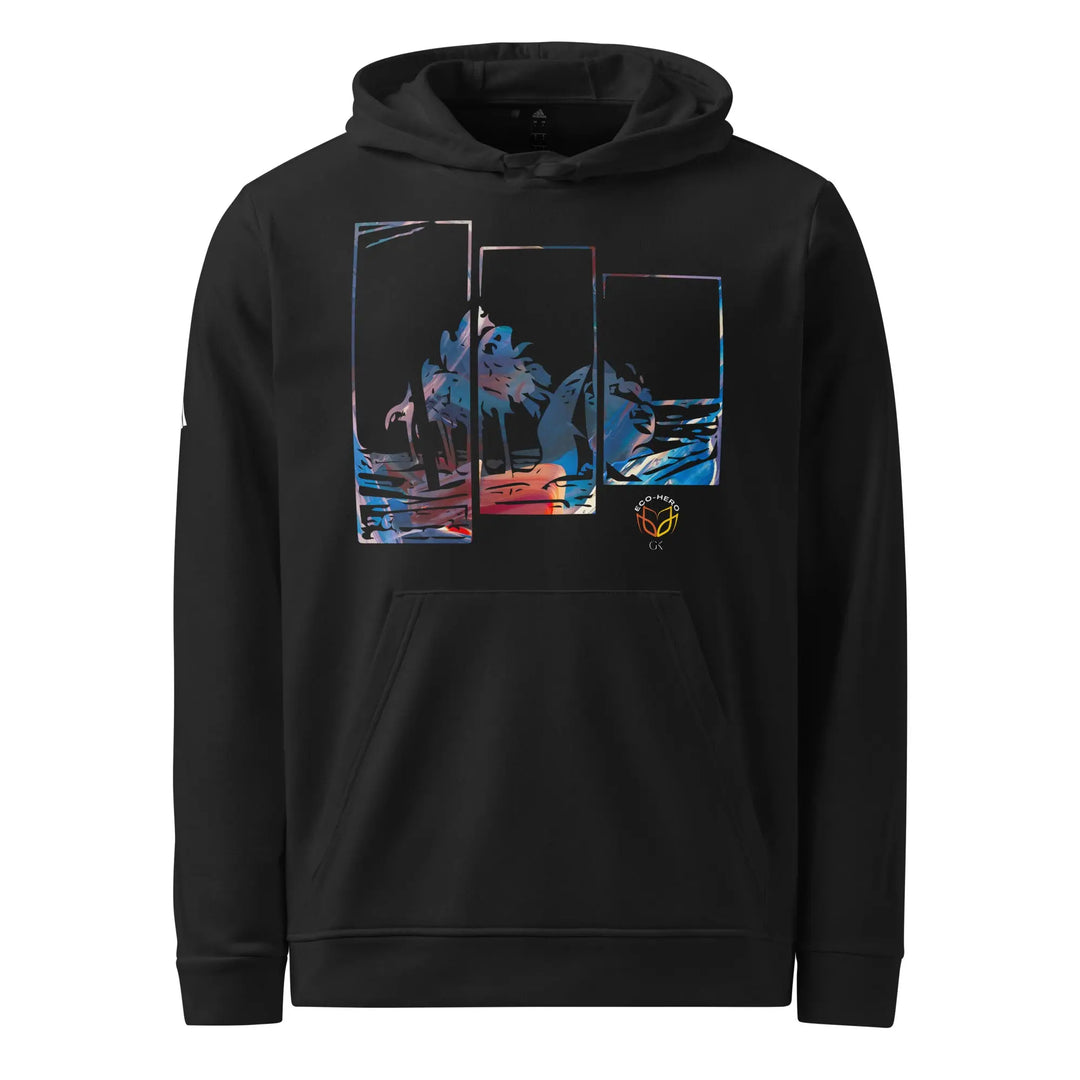 adidas fleece hoodie | Eco Hero Sphinx GeorgeKenny Design