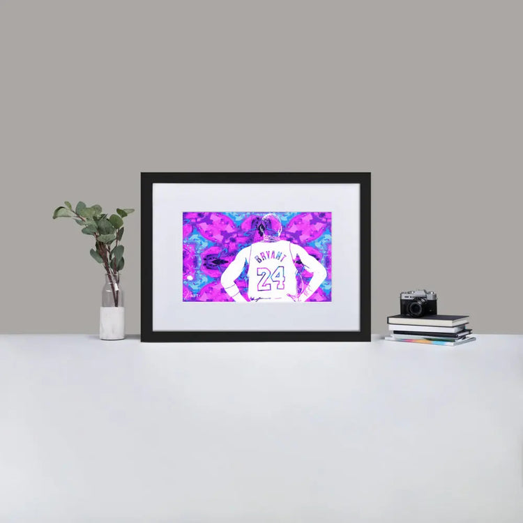 Bryant 24 | Framed Poster With Mat | Uranus GeorgeKenny Design