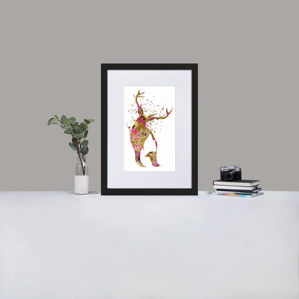 Inner Animal Essence - Deer Me - Framed Print with Mat - BP6 - GeorgeKenny Design