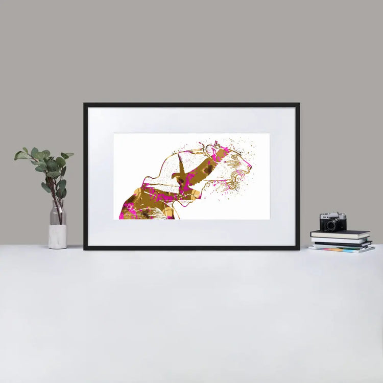 Inner Animal Essence - Flight of the Tiger - Framed Print with Mat - BP6 - GeorgeKenny Design