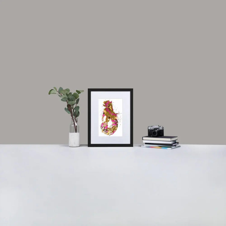 Inner Animal Essence - Fun-Loving  - Framed Print with Mat - BP6 - GeorgeKenny Design