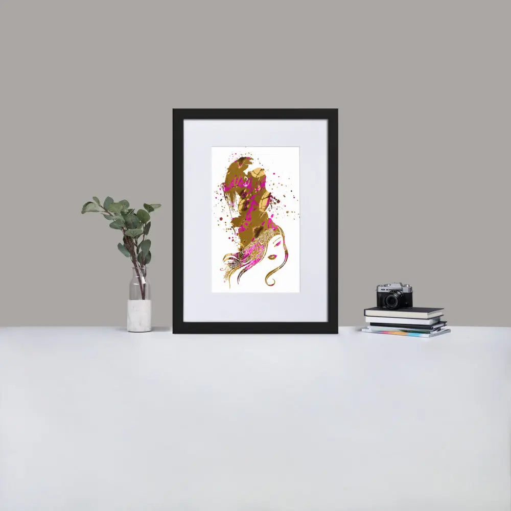 Inner Animal Essence - Gorilla - Framed Print with Mat - BP6 - GeorgeKenny Design