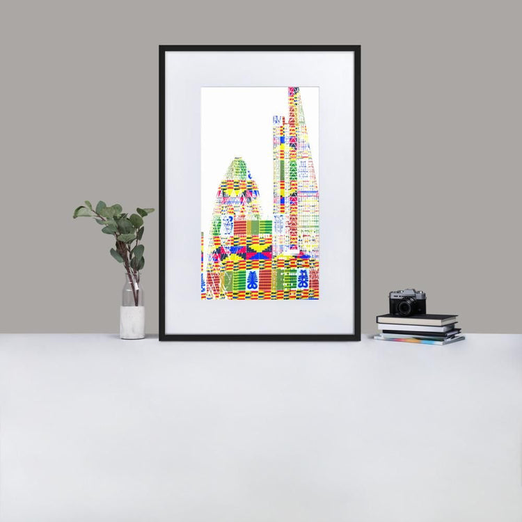 Leadenhall London - Framed Print with Mat - African Inspired - GeorgeKenny Design