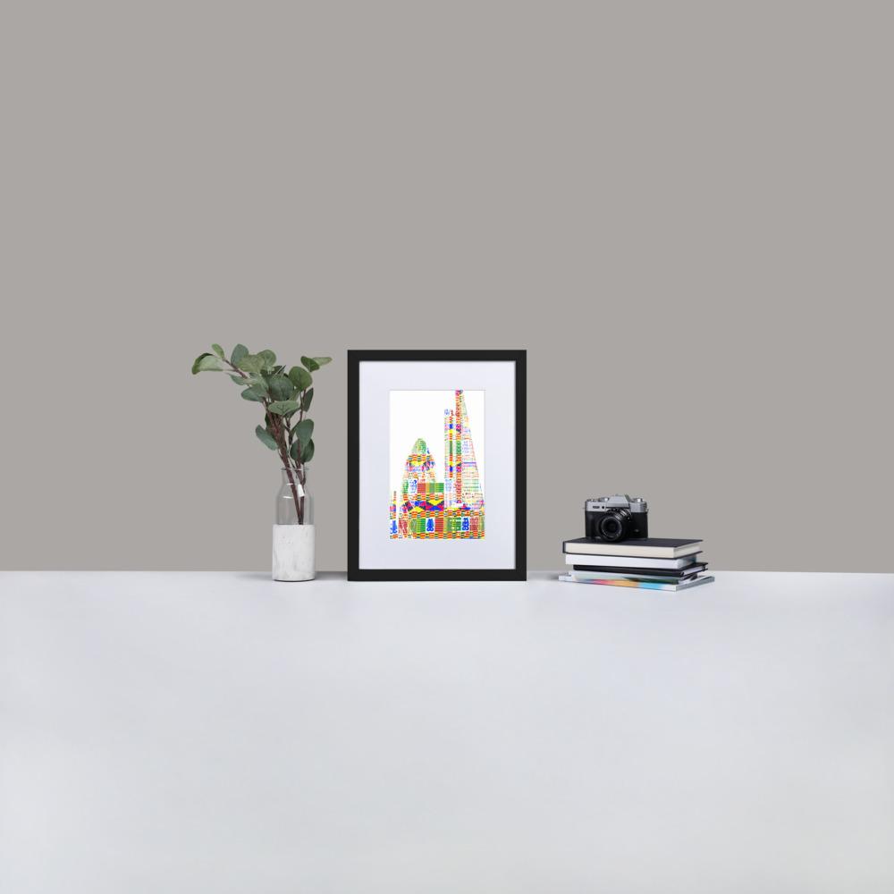 Leadenhall London - Framed Print with Mat - African Inspired - GeorgeKenny Design