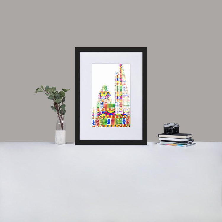 Leadenhall London - Framed Print with Mat - African Inspired - GeorgeKenny Design