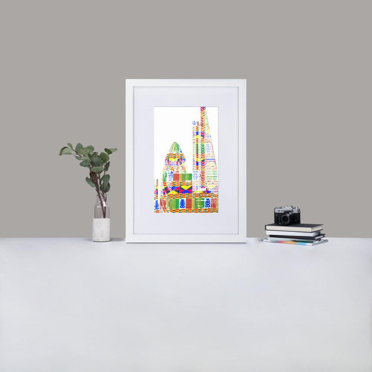 Leadenhall London - Framed Print with Mat - African Inspired - GeorgeKenny Design