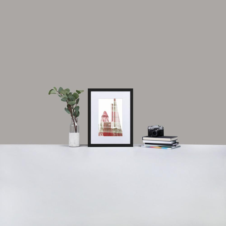 Leadenhall London - Framed Print with Mat - Balmoral Check - GeorgeKenny Design