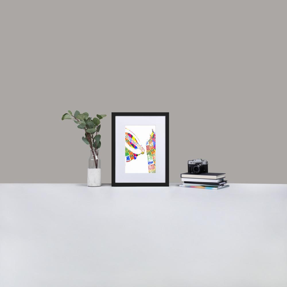 London Underground - Framed Print with Mat - African Inspired - GeorgeKenny Design