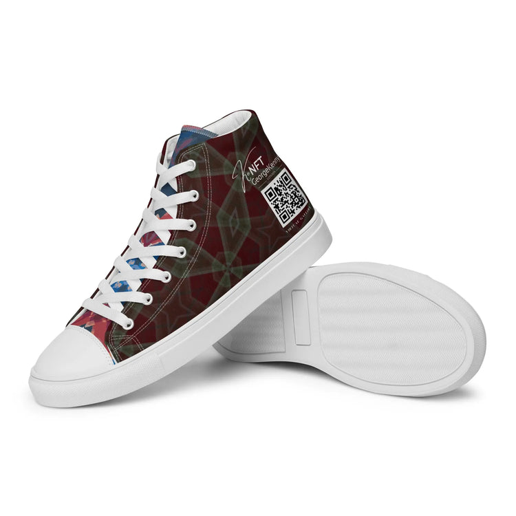 Mens high top canvas shoes GeorgeKenny Design