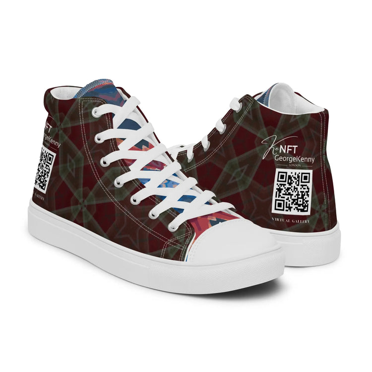 Mens high top canvas shoes GeorgeKenny Design