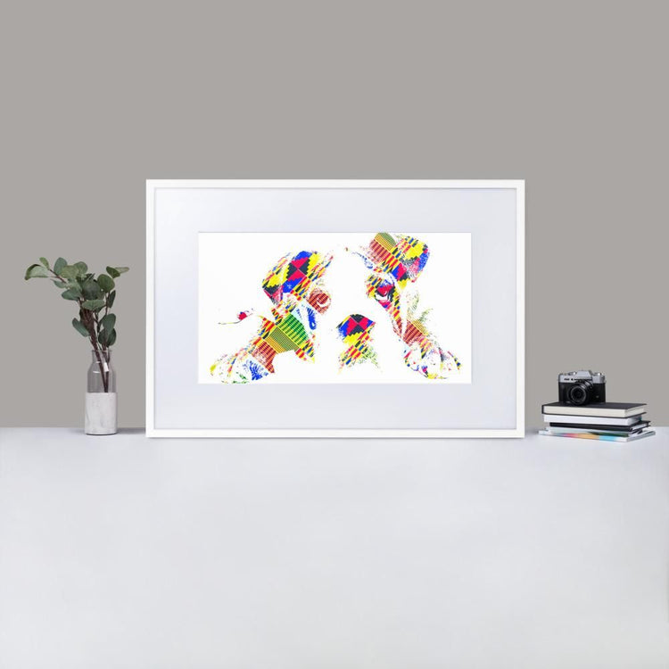 My Best Friend - Framed Print with Mat - African Inspired - GeorgeKenny Design