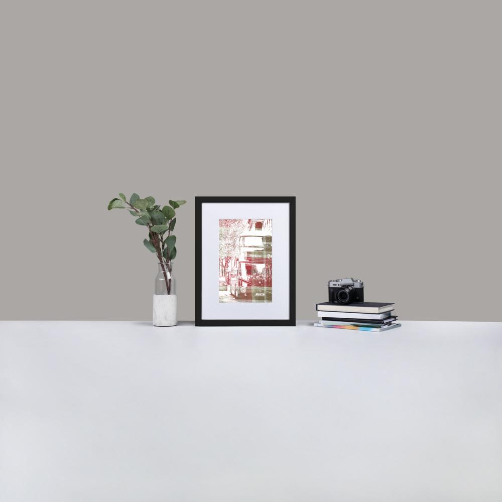 Pimlico London - Framed Print with Mat - Balmoral Check - GeorgeKenny Design