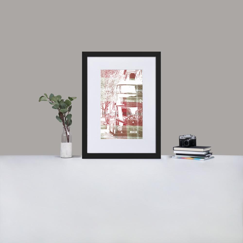 Pimlico London - Framed Print with Mat - Balmoral Check - GeorgeKenny Design