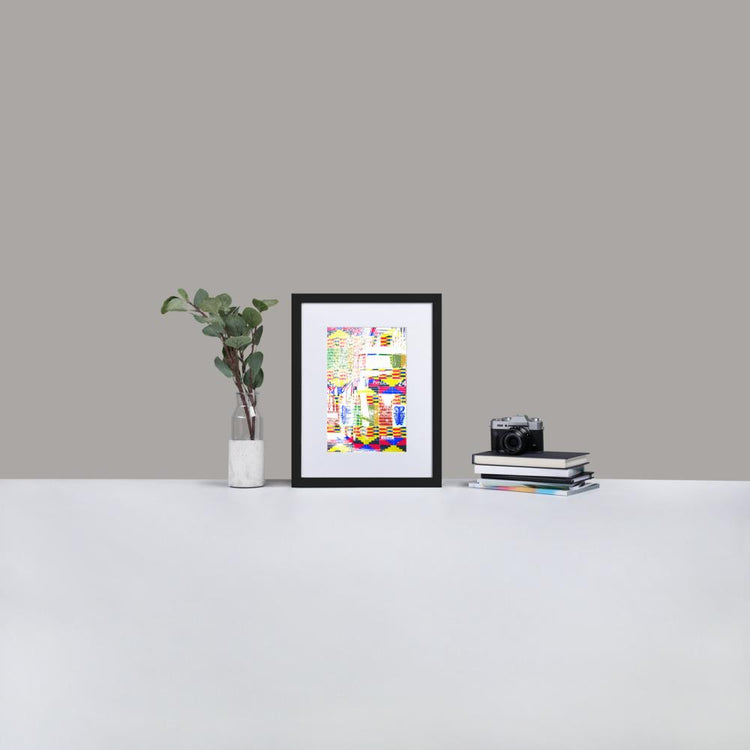 Pimlico London - Framed Print with Mat - African Inspired - GeorgeKenny Design