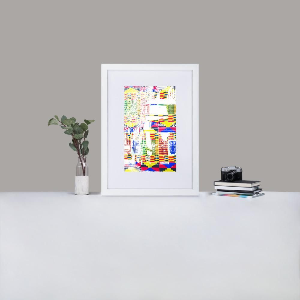 Pimlico London - Framed Print with Mat - African Inspired - GeorgeKenny Design