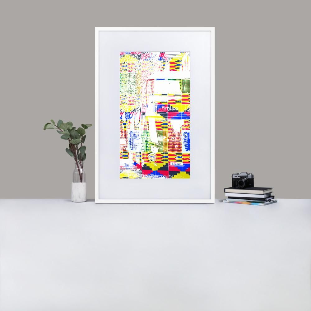 Pimlico London - Framed Print with Mat - African Inspired - GeorgeKenny Design