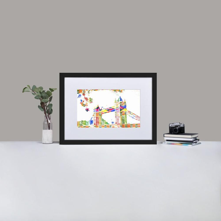 Tower Bridge London - Framed Print with Mat - African Inspired - GeorgeKenny Design