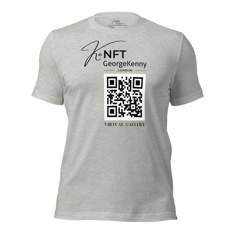 Unisex t-shirt Virtual Exhibition | QR Logo GeorgeKenny Design