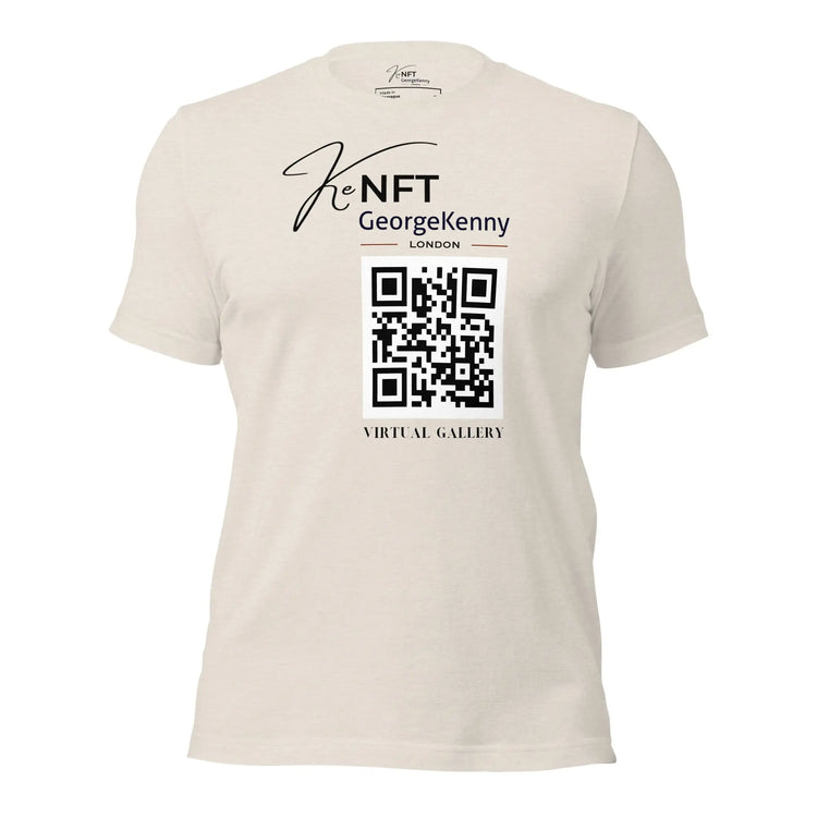 Unisex t-shirt Virtual Exhibition | QR Logo GeorgeKenny Design