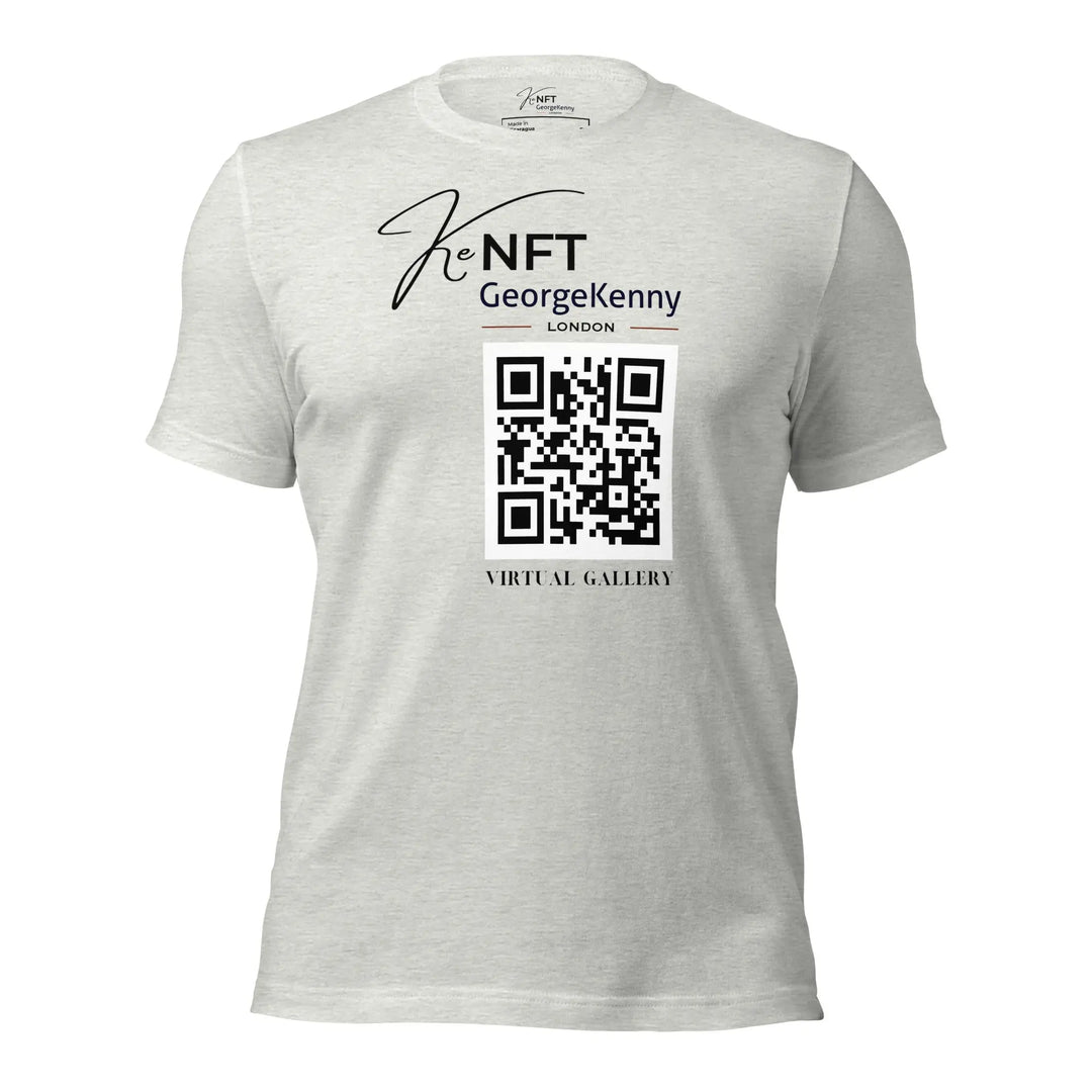 Unisex t-shirt Virtual Exhibition | QR Logo GeorgeKenny Design