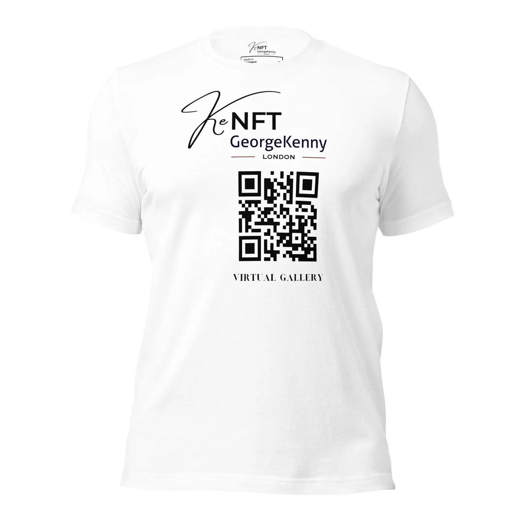 Unisex t-shirt Virtual Exhibition | QR Logo GeorgeKenny Design