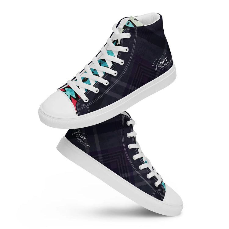 Womens high top canvas shoes GeorgeKenny Design