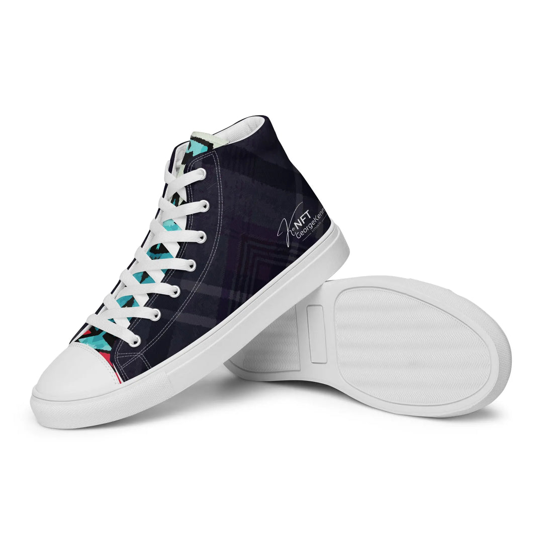 Womens high top canvas shoes GeorgeKenny Design