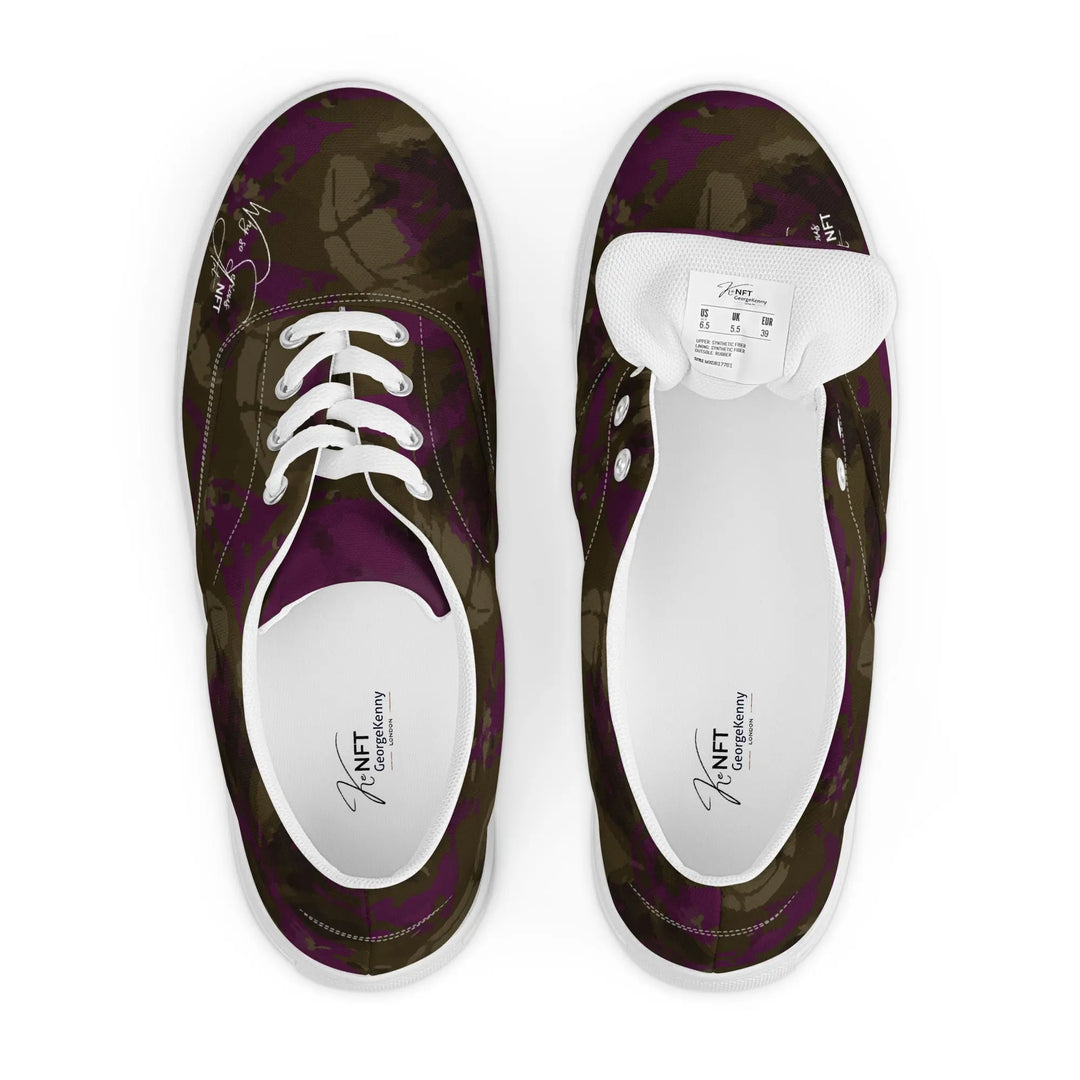 Womens lace-up canvas shoes GeorgeKenny Design