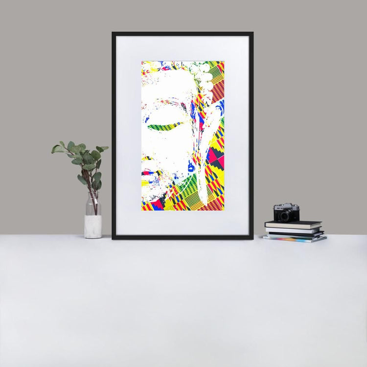 Zen Buddha - Framed Print with Mat - African Inspired - GeorgeKenny Design