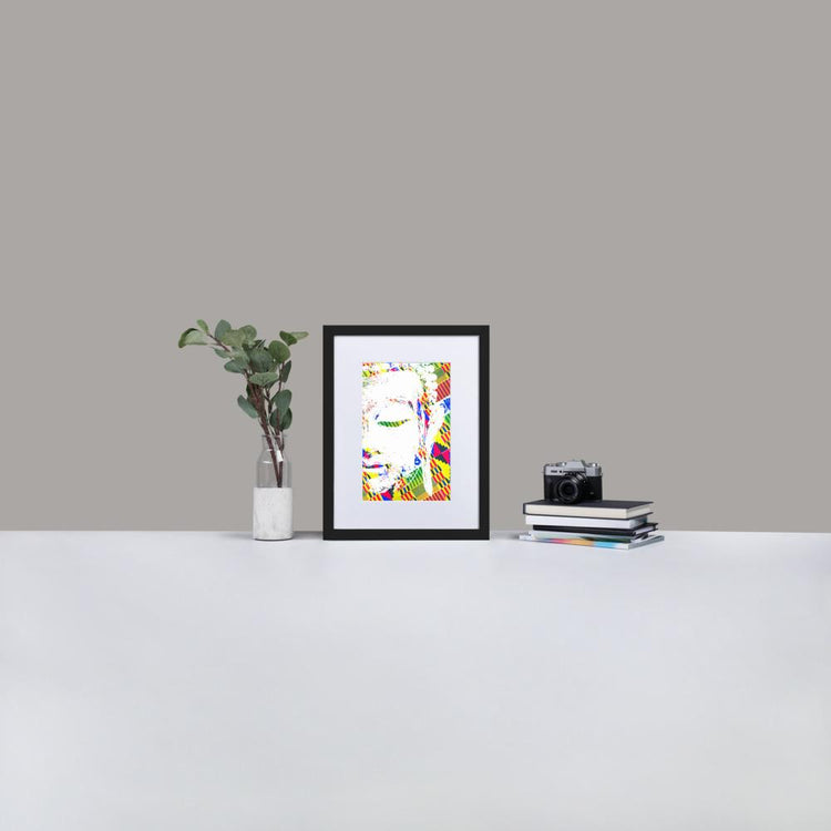 Zen Buddha - Framed Print with Mat - African Inspired - GeorgeKenny Design